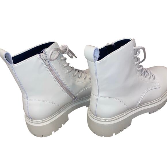 Womens Skechers Modern Rugged Combat Boots - Picture 7 of 10
